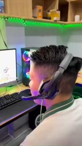 Tai nghe gaming có dây chụp tai RK led RBG có mic Jack Cắm USB âm thanh 3.5 7.1 chính hãng bảo hành 12 tháng