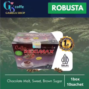 kopi robusta asli cap rexi banranyar rsanya mantap 1box 10saceht