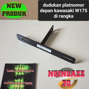 breket dudukan plat nomor KAWASAKI W 175 W175 set baut