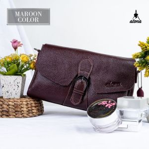 Shoulder bag wanita bahan kulit sapi asli premium tas selempang cewek multifungsi original branded fashion terbaru model kekinian anti air dan tahan api
