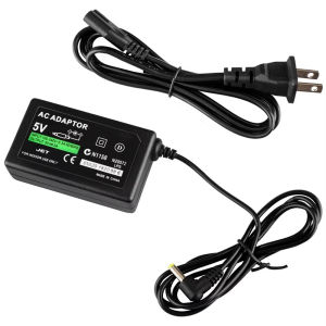 Tectinter | For PSP Charger AC Adapter Wall Charger Power Supply Cord Compatible with Sony PSP PlayStation 1000 2000 3000 EU US Plug