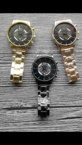 Kingvirus..Jam Tangan Pria Strap Rantai Stainlies Tahan Karat Terbaru 2025 Gratis Baterai Cadangan Tampilan Analog Gerakan Quartz Fitur Tanggal Aktif  Cermin Tebal Tahan Goresan Termurah [ KING VIRUS ] COD Amanah