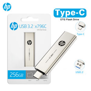 HP Original USB3.2 Type C Two in One Flash Drive 64GB 128GB 256GB for Computer Mobile Phone Dual Use USB Flash Drive