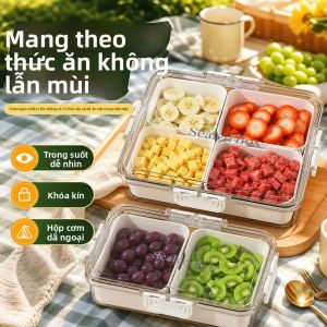 KUWUBIANJING | Hộp Đựng Trái Cây Chống Rò Rỉ & Giữ Mới cho Dã Ngoại Du Lịch