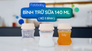 Bộ 3 bình trữ sữa Cổ Rộng 140ml Fatz Resonance - Melody / Handy Fatzbaby Store 2 - FB0140VN - Dùng gắn được máy hút sữa Resonance MGG
