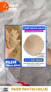 PASIR PANTAI HALUS 500GRAM pasir laut aquascape media dasar aquarium