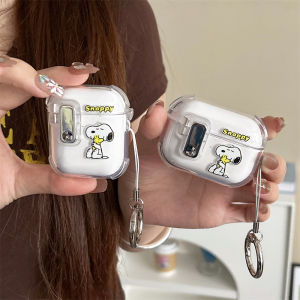 Transparent Protective Case for Airpods pro 3rd Gen Cartoon Anti-Fall Switch Cover Compatible with Snoopy And Apple Earphones