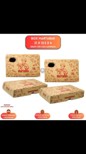 Dus Martabak Laminasi Kardus Martabak Box Martabak (Isi 20 Pcs-B40K235)