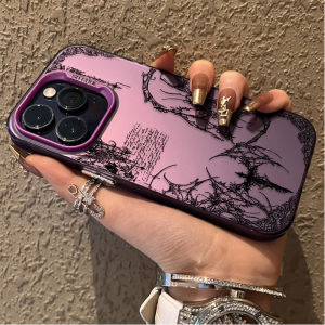 Bandai | Ốp Lưng Gothic Thorn Cross Mark Màu Tối Cho Samsung Galaxy S25/S26/S24/S23 Ultra/S22/S21 Plus FE - Vỏ PC Mờ Chống Xước Với Khả Năng Bảo Vệ Toàn Thân Chống Rơi