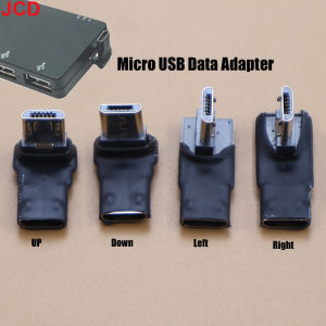 JCD 1pcs 90 Degree USB Left Right Up Angled Micro 5pin Female To Micro USB Male Data Adapter To Mini USB Plug Plug Micro USB