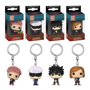 Funko POP Jujutsu Kaisen Figure Keychain Pendant Itadori Yuji Satoru Gojo Fushiguro Megumi Kugisaki Nobara Dolls Model Decoration