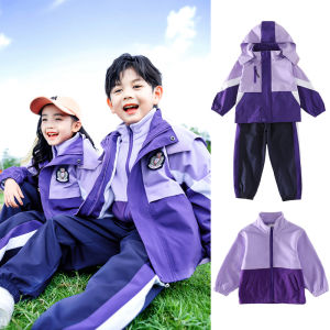 Winter Three-Piece Set Childrens Outdoor Clothing Breathable Waterproof Polyester Fiber Sports Style Skiing Suitable for Boys Girls And Toddlers