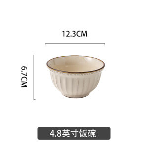 American Retro Ceramic Dinner Plate Creative Steak Plate Western Dining Utensils High-End Flat Dish Home Use Diningware