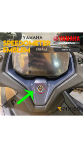 YAMAHA Genuine Speedometer Emblem for Aerox V3 Standard/SP Motorcycle Accessories Decals & Emblems