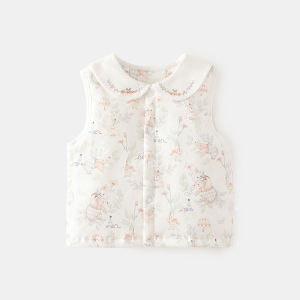 banjixiaoke | Áo Gile Bé Dễ Thương Thu Đông 100% Cotton
