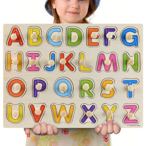 Montessori Letter Numbers Educational wooden Puzzle Cognition Board Toys Alphabet Numbers Animals Shapes Educational Puzzle Game For Kids Toys Puzzle Learning Wooden Board