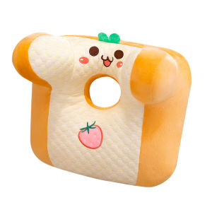 HELLOLEIBOO | Ghế ngủ trưa hình bánh mì lưng dự phòng văn phòng trẻ em và người lớn U-shaped dễ thương hoạt hình có thể giặt bằng nước