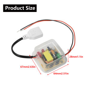 Aideepen | DC 12-16.8V to 220V Boost Inverter Module High-Power 100W Boost Module Outdoor Universal Solar Panel Inverter DIY Electronic Kit