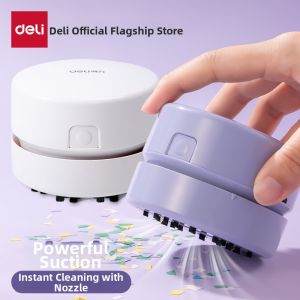deli | Desk Vacuum Cleaner for Eraser and Pencil Shavings Portable Rechargeable