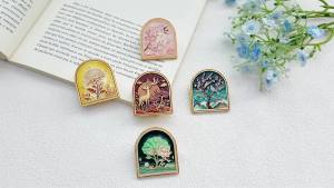 Kẹp Kim Loại Nhỏ Màu Sắc Đánh Dấu Trang Hình Học Giữ Trang Sách Dành Cho Người Yêu Sách Nhà Văn Độc Giả Thanh Thiếu Niên
