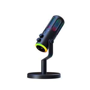 Professional Gaming Microphone With Stand RGB USB Wired Condenser Mic For PC Laptop Streaming Podcast Karaoke Live Broadcast