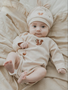 GURCOOC | Bodysuit Tay Dài Cotton Sạch Cho Bé
