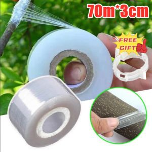 【free gifts】10pcs Grafting Tape PVC Plant Grafting Tools Self Adhesive Silk Film Bind Belt Grafting Garden Tools Packaging Jack Wrap Pallet Stretch Film Plastic Wrap Clear Self-adhesive Grafting Tape Film for Plant Fruit Tree Nursery Garden Repair