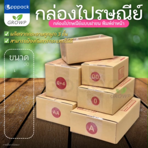 (20ใบ) กล่องพัสดุ กล่องไปรษณีย์ เบอร์ 00 / 0 / 0+4 / A / AA / 2A / B / 2B / C / CD / C+8 / D