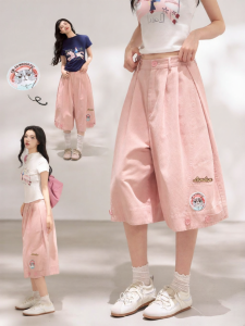 KEIKO | Quần Jeans Đầm Dập Ly Ôm Body Phong Cách Vintage Retro Nữ