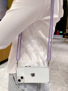 Huawei P60 pro P70 P40 pro Phone Case with Strap Anti-Fall Transparent Design Suitable for Huawei P50 pro P80 Ins Style Mobile Phone Cover