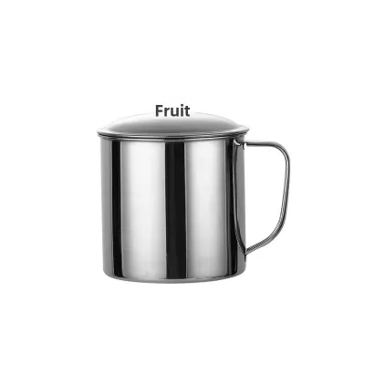 Thickened Stainless Steel 304 Water Cup Non-magnetic Single-layer Nursery Childrens Cup with Lid All-Steel Portable Cup