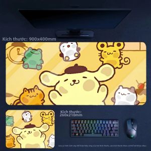 Sanrio | Hello Kitty Series Kích Thước Lớn 90x45cm Miếng Lót Chuột Bằng Da Chống Trượt Cổ Tay Thảm Trải Bàn Giá Trị Cao Phụ Kiện Để Bàn Cho Đồ Dùng Văn Phòng Quà Tặng