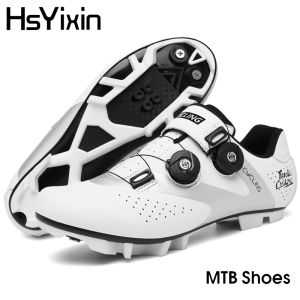 Giày Đạp Xe Địa Hình MTB Thoáng Khí Nam Nữ Giày Thể Thao Leo Núi Giày Đường Trường Khóa Kéo SPD Đế Da Lót EVA