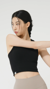 XEXYMIX Soft Seamless Basic Crop Top Atasan Olahraga Wanita - XFK1BC1502