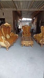 KURSI TAMU UKIR MEWAH KAYU JATI PERHUTANI