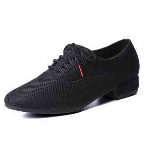 Mens Modern Dance Shoes Soft Mesh Breathable Rubber Bottom Social Dance Square Dance Outdoor Sports Fitness Fans Supplies