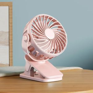 Portable Mini Cooler Fan 720°Rotatable Clip Fan Built In Night Lamp USB Rechargeable Personal Fan For Outdoor Camping Ventilador