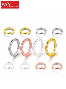 Small 3mm Open Ring S925 Pure Silver Handmade DIY Bracelet Clasp Necklace Connector Fashion Jewelry Accessories