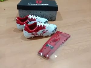 KIDZTUBS Sepatu Bola Anak Paket Komplit Sepatu Bola Tas Skin Deker Kaos Kaki Usia 6-10 Tahun Size 28 29 30 31 32 33 34 35 36 37 KDZ1444122824