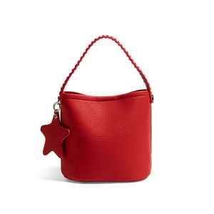 Vintage High-end Style Bucket Bag with Leather Texture for Crossbody Shoulder Hand-held Use