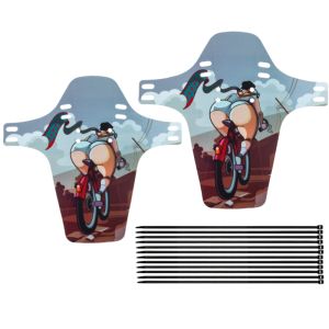 CNC | Bộ Chắn Bùn Xe Đạp Leo Núi Chooee MTB 2 Món - Chắn Bùn Xe Đạp Đa Năng Trước Và Sau Để Bảo Vệ Khi Đạp Xe