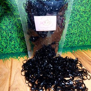 Emerylala KARET JEPANG 100gram IKAT RAMBUT WANITA karet jepang size medium(sedang) Kemasan pouch KARET JEPANG MURAH COD