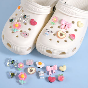 Cute Cartoon Butterfly Knot Shoe Decorations Hole Hole Shoe Accessories Childrens Shoe Flower Decorative Bow Tie DIY