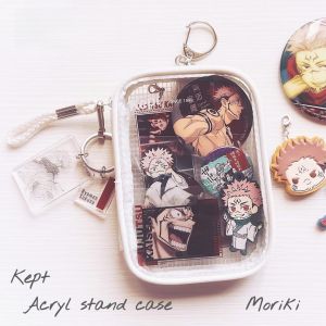 Transparent Pain Package Zipper Hanging Bag Storage Organizer Keychain by Raymay Fujii Pure Color Business Supplies