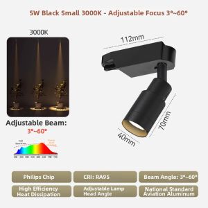 DENGFU | Adjustable Zoom Mini Ambiance Spotlight