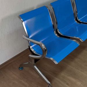 เก้าอี้แถว(เหล็ก) 3 ที่นั่ง ขนาด175*65*78cm. สีน้ำเงิน