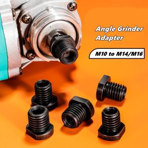 Angle Grinder Attachment AdapterM10 to M14/M16Black Quick Change Polisher Interface Connector Practical Thread Converter