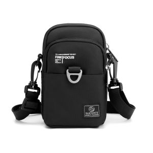 Shoulder Crossbody Mens Mobile Phone Bag Multi-Functional Crossbody Belt Waist Bag Trendy Street Style Small Saddle Bag