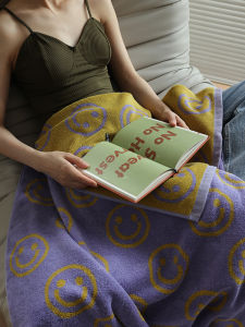 Pure Cotton Smile Face Towel Japanese Style Bath Towel Home Fabric Linen Face Towel Absorbent Soft Colorful Towel for Everyone