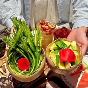 Bát Đựng Rau Củ Quả Hình Tròn Bằng Tre Thủ Công Đơn Giản Dùng Trong Nhà Hàng Nướng Cua Sáng Tạo Bát Đựng Thức Ăn Dùng Cho Mọi Người